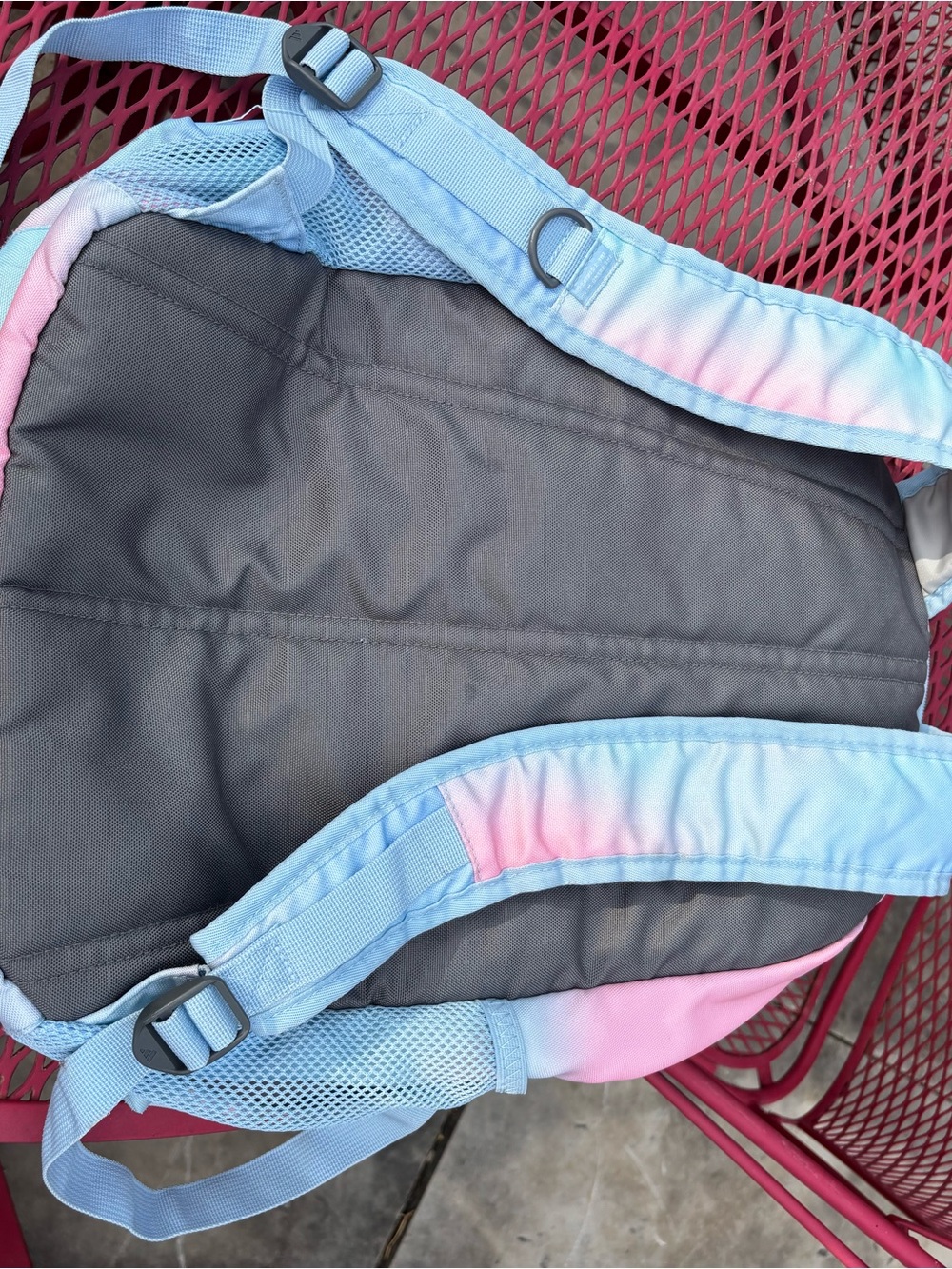 adidas Pastel Tie-Dye Backpack - Pink & Light Blue - Picture 5 of 9